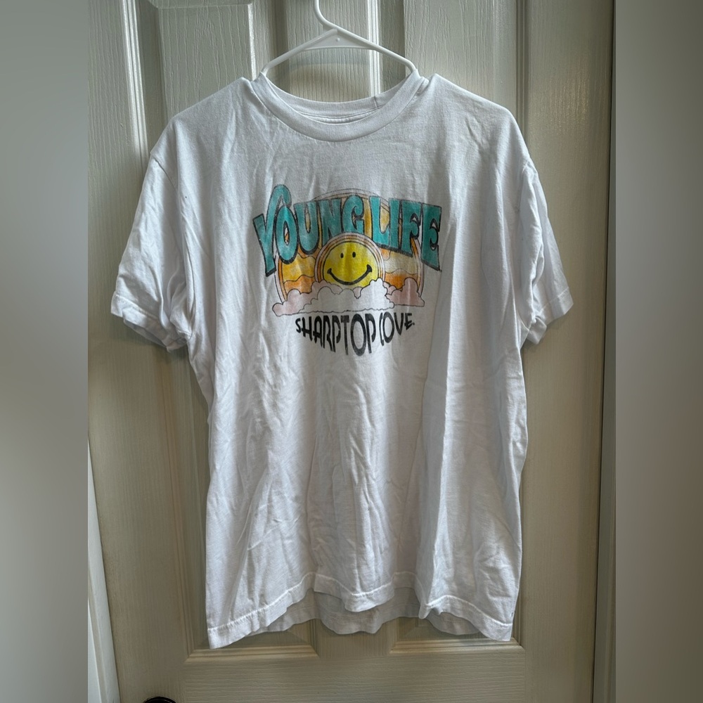 White Younglife Sharptop Cove T-shirt